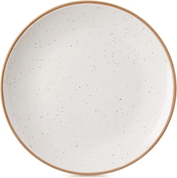 Ceramic shallow plate beige 27 cm