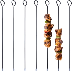 Vaggan brochettes en acier noir 31,5 cm, 8 pièces
