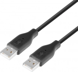 Kabel USB AM-AM 1,8 m czarny