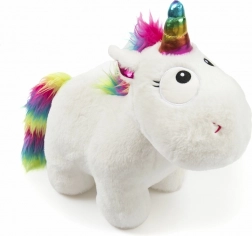 Cute plush unicorn with rainbow mane - 34 cm