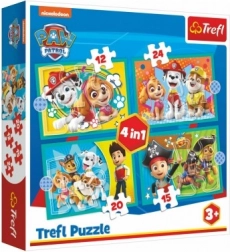 Puzzle 4-in-1 PAW Patrol – Fun Team 3+ TREFL