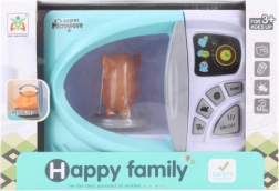 Forno a microonde giocattolo per bambini a batterie con piatto girevole