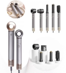 Asciugacapelli e styler multifunzione 5in1 con ionizzazione e aria fredda 1300 W