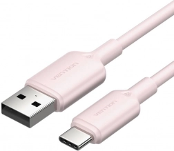 USB Cable USB-A to USB-C 2.0 3A 2 m Pink Vention