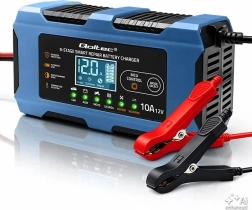 Chargeur de batteries Qoltec 12 V / 10 A avec fonction de réparation pour AGM, GEL et LiFePO4