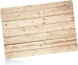 Sottopiatto rettangolare 43 × 30 cm con decorazione effetto legno