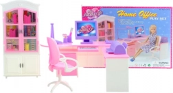 Glorie office set for dolls with desk and accessories