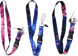 Zodiac neck lanyard with plastic carabiner