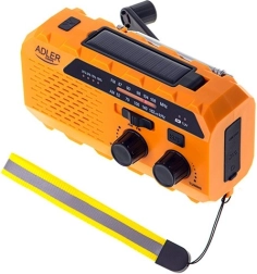 Radio solare d’emergenza con dinamo ADLER – power bank, torcia LED e SOS