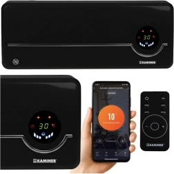 Luftschleier KAMINER AIRO mit Fernbedienung und Wi‑Fi, 2000 W