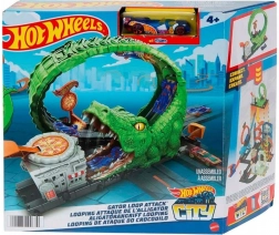 Hot Wheels – tematyczny zestaw: krokodyla pętla