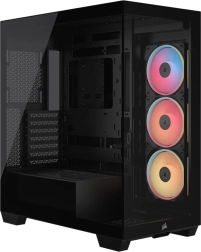 Boîtier PC Mid‑Tower 3500X LXR LINK TG, noir