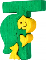 Fauna alfabeto – lettera T tartaruga