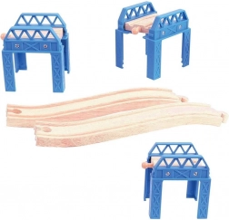 Bigjigs Rail Wooden Bridge Construction Set