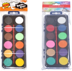 Watercolors 12 colors with brush