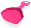 Children’s Snow Slider Clown plastic sledding shovel – Pink