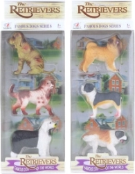 Plastic Dogs 7 cm - 3 pcs – Set 2