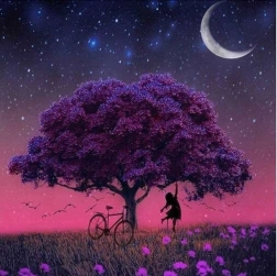 5D Diamond Painting – Tree, Set 30 × 30 cm