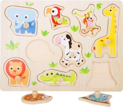 Small foot wooden insert puzzle zoo