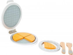 wooden waffle maker with accessories small foot