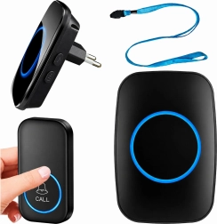 Wireless waterproof doorbell for doors and gate with a 300 m range