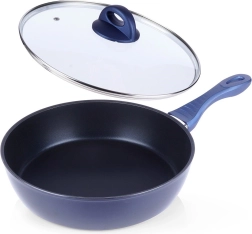 Diamond non-stick frying pan with glass lid 28 cm
