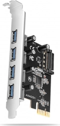 Controller PCIe AXAGON con 4 porte USB 3.2 Gen 1, UASP e alimentazione SATA
