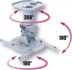 Loftbeslag til projektor 22 cm hvid