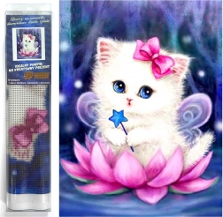 Diamond Painting Cat Fairy 30 × 40 cm