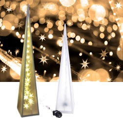 Pyramid LED rotating stars 12*12*45cm
