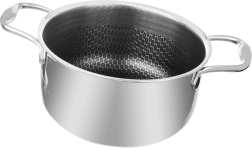 Pentola in acciaio inox COOKCELL 24 cm, 4,8 l con rivestimento antiaderente