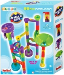 Pista a biglie in plastica, 55 pezzi