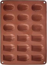 Silicone Mold for Cookies and Pralines 34 × 25 × 1 cm, Brown