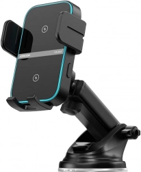 Supporto auto con caricatore wireless Joyroom (nero)