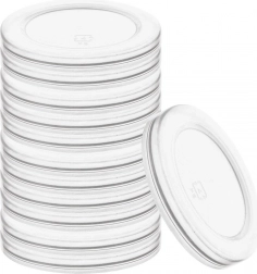 Lids for yogurt jars 6.8 cm, 12 pcs