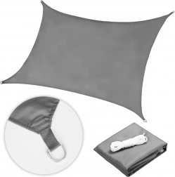 Telo ombreggiante quadrato impermeabile 3×3 m MultiGarden – Grigio