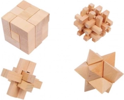 Wooden Puzzle Set 4 pcs