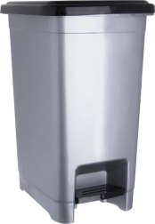 Schmaler Kunststoff-Pedal-Mülleimer 10 l Orion