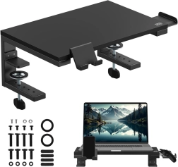 ER-303 B desk riser for laptop and monitor with clamp mount