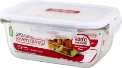 Glasfad med låg LocknLock Oven Glass 740 ml (borosilikat)
