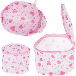 Netwaszak voor lingerie met aardbeienmotief