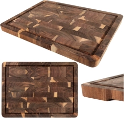 RUHHY Acacia Wood Cutting Board 43 × 33 × 3 cm