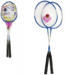 set badminton con racchette metalliche nella rete – 3 colori