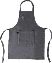 Pamučna kuhinjska pregača s podesivim vezanjem i džepom