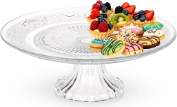 Stakleni stalak za tortu na nožici 25 cm