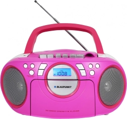 Bærbar boombox med CD/MP3/USB/AUX og kassette