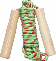 Corda per saltare con manico in legno 250 cm