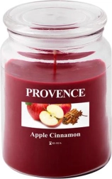 Duftlys i glas æble og kanel PROVENCE 95 timer