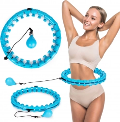 Masażowy inteligentny hula hoop z regulowaną średnicą do fitnessu