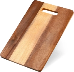 Tagliere in legno di acacia 30 × 20 cm con manico